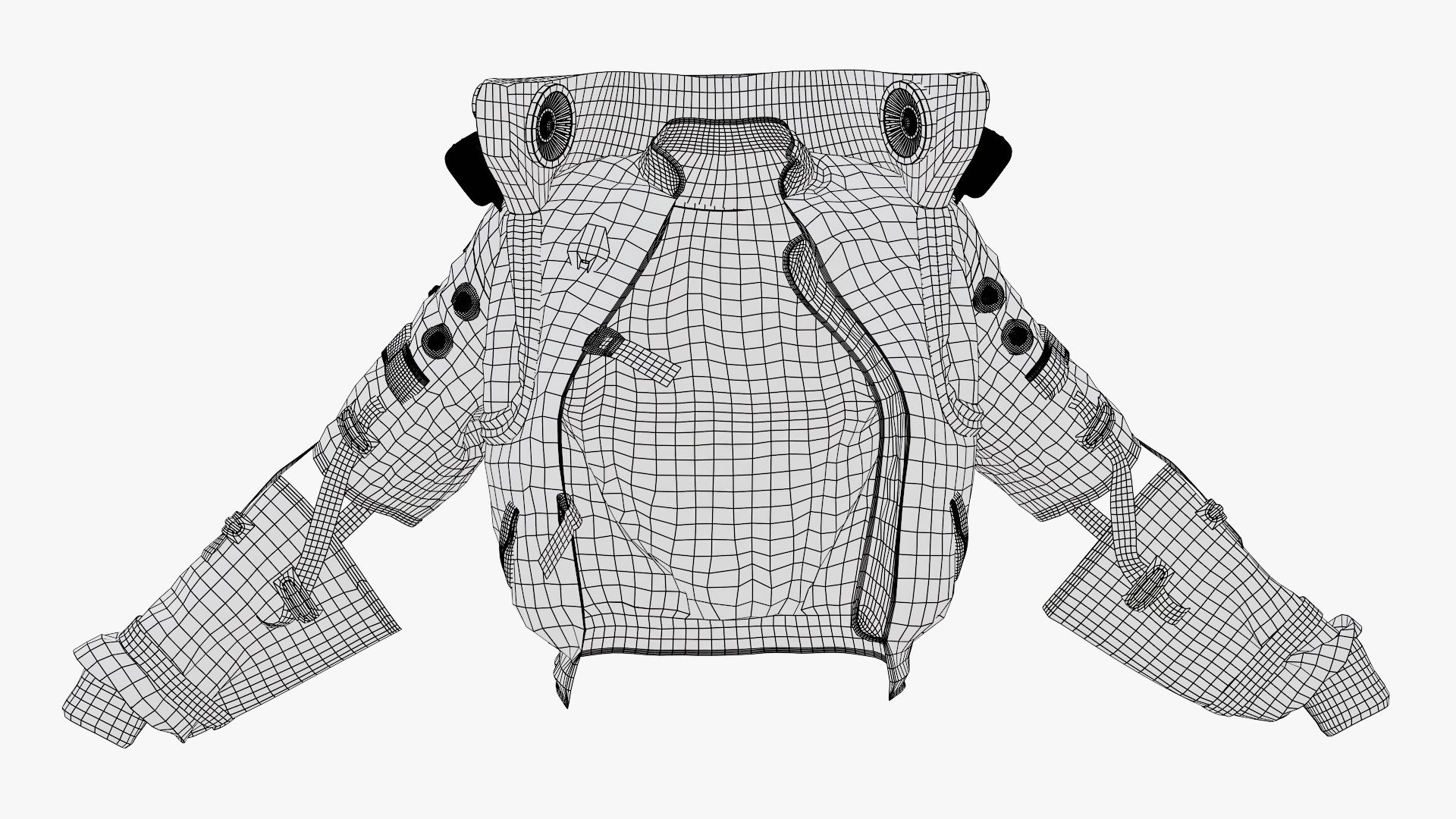 3D Cyberpunk Jacket - TurboSquid 2385694