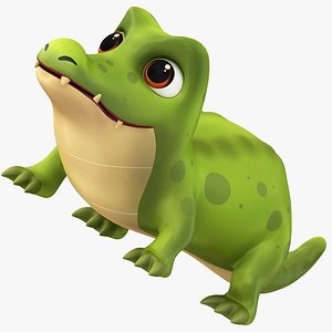 Cartoon Crocodile model