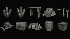Stylized pack Mine