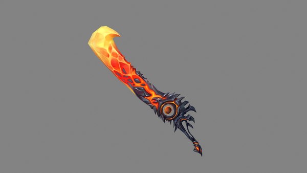 Espada de lava de desenho animado Modelo 3D - TurboSquid 2276887