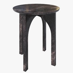 3D Marble Side Table