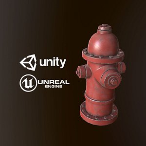 3D model pbr ready hydrant