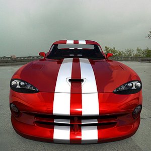 dodge viper gts 3d model