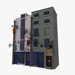 The Daily Prophet store in the alley 3D model