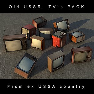 Old Ussr TV`s Pack