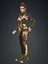 Realistisches manipuliertes mittelalterliches Action-Girl-Timsha-Charakter-3D-Modell