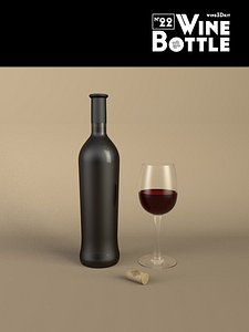 3d 3ds bottle 22 wine