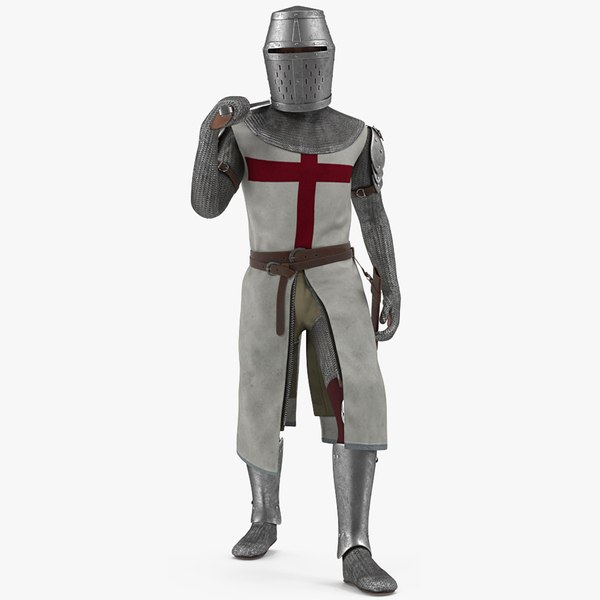 modelo 3d Knight Templar Set Rigged for Maya - TurboSquid 2103005