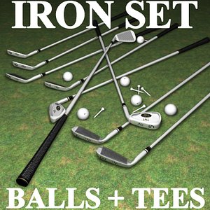 tnt iron golf set 3d model