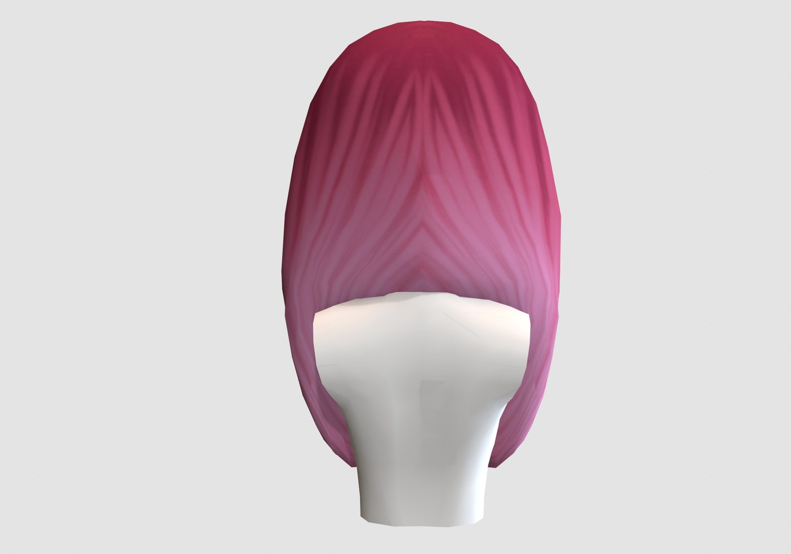 Pink Cartoon Hairstyle 3D Model - TurboSquid 1908377