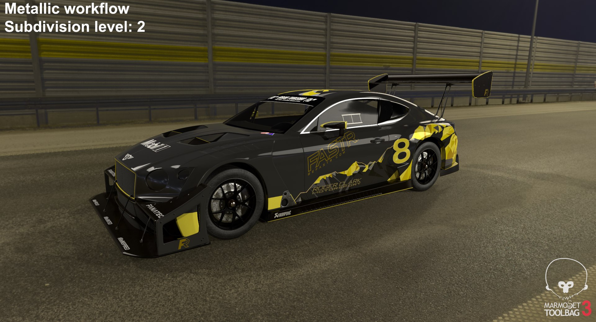 Bentley Continental GT3 Pikes Peak 3D model https://p.turbosquid.com/ts-thumb/9y/CK7dWa/6b/screenshot009/png/1626788664/1920x1080/fit_q87/6519578dc545e958b085b67a523f6e6841300f7a/screenshot009.jpg