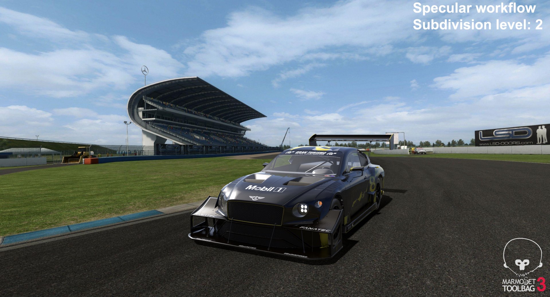 Bentley Continental GT3 Pikes Peak 3D model https://p.turbosquid.com/ts-thumb/9y/CK7dWa/CX/screenshot033/png/1626788955/1920x1080/fit_q87/b5841d157a3820fac49e354d20795e9567c09f53/screenshot033.jpg