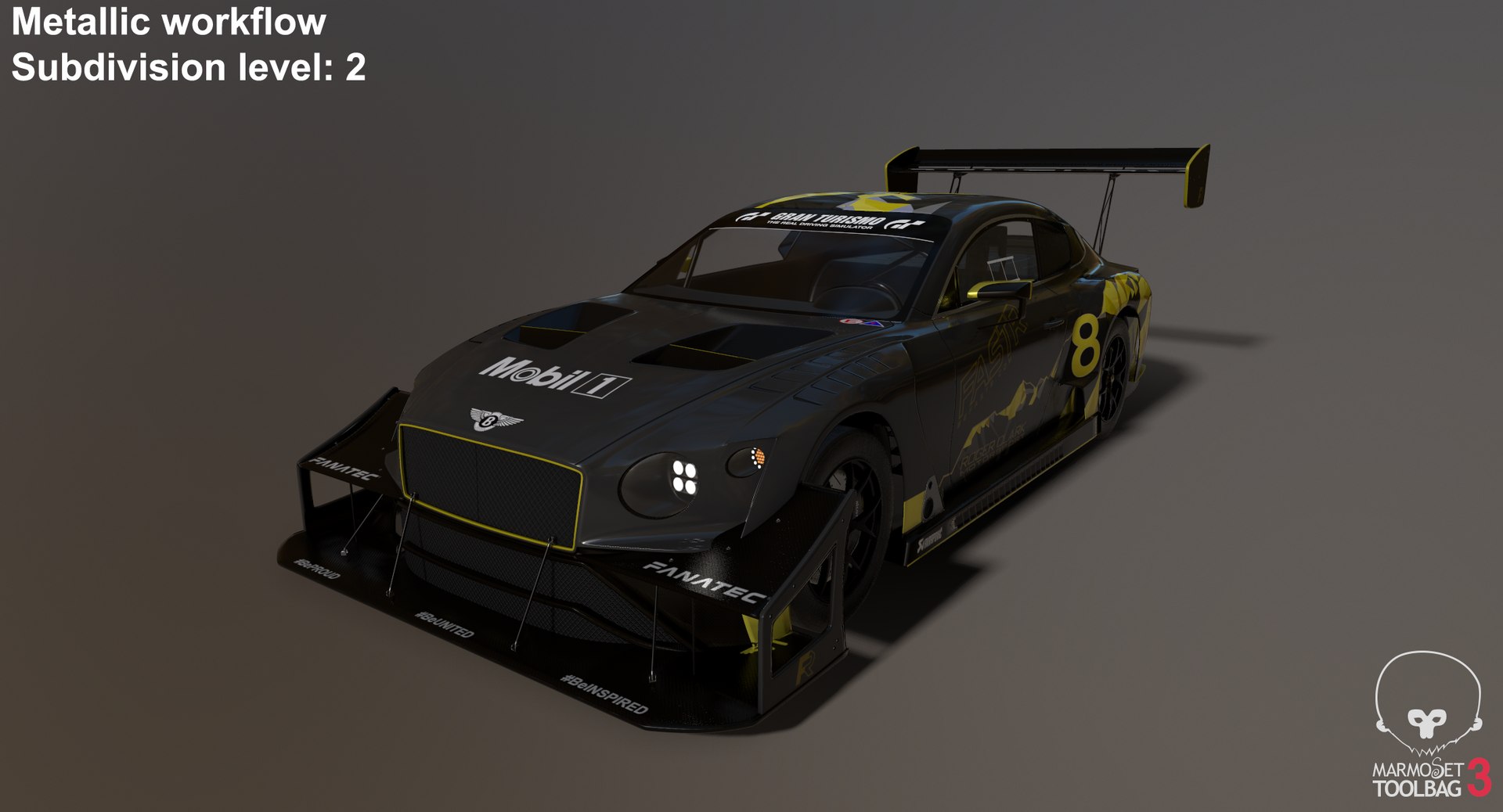 Bentley Continental GT3 Pikes Peak 3D model https://p.turbosquid.com/ts-thumb/9y/CK7dWa/R3/screenshot003/png/1626788522/1920x1080/fit_q87/5269de119710498c52bc6079ea85f236575db8d7/screenshot003.jpg