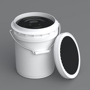 5L paint bucket Black