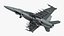 FA-18E Super Hornet with Weapons Rigged for Cinema 4D