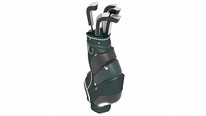 3D Golf Bag model