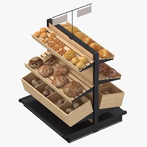3D Bakery Stand 01 model