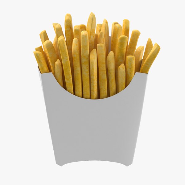 french fries box 3D model