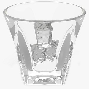 3D shot glass ice