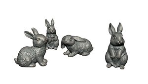 3D model rabbit