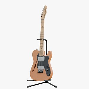 3D Fender Telecaster Thinline Electric Guitar model