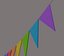 Multi Color Pennant Banner
