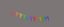 Multi Color Pennant Banner