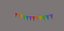 Multi Color Pennant Banner