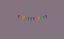 Multi Color Pennant Banner