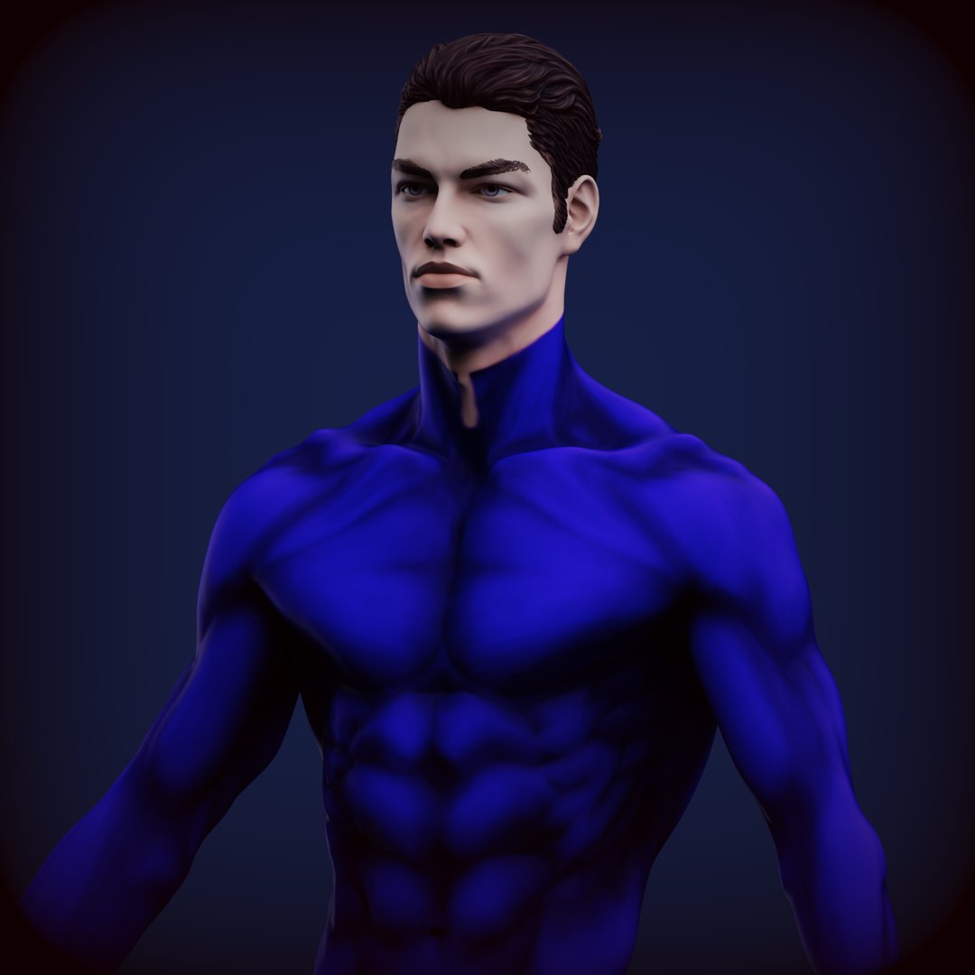 Indigo Immortal Superhero Model - TurboSquid 2052573