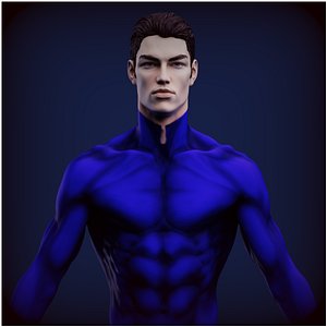 Indigo immortal Superhero model