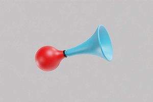 Air Horn Cartoon 3D model