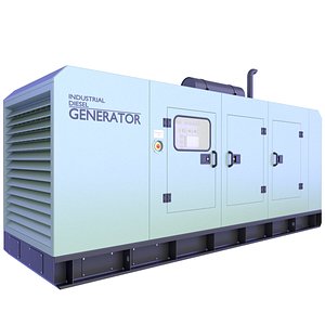 3D Industrial Diesel Power Generator 17 model