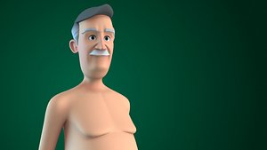 3D Humphrey stylised male character