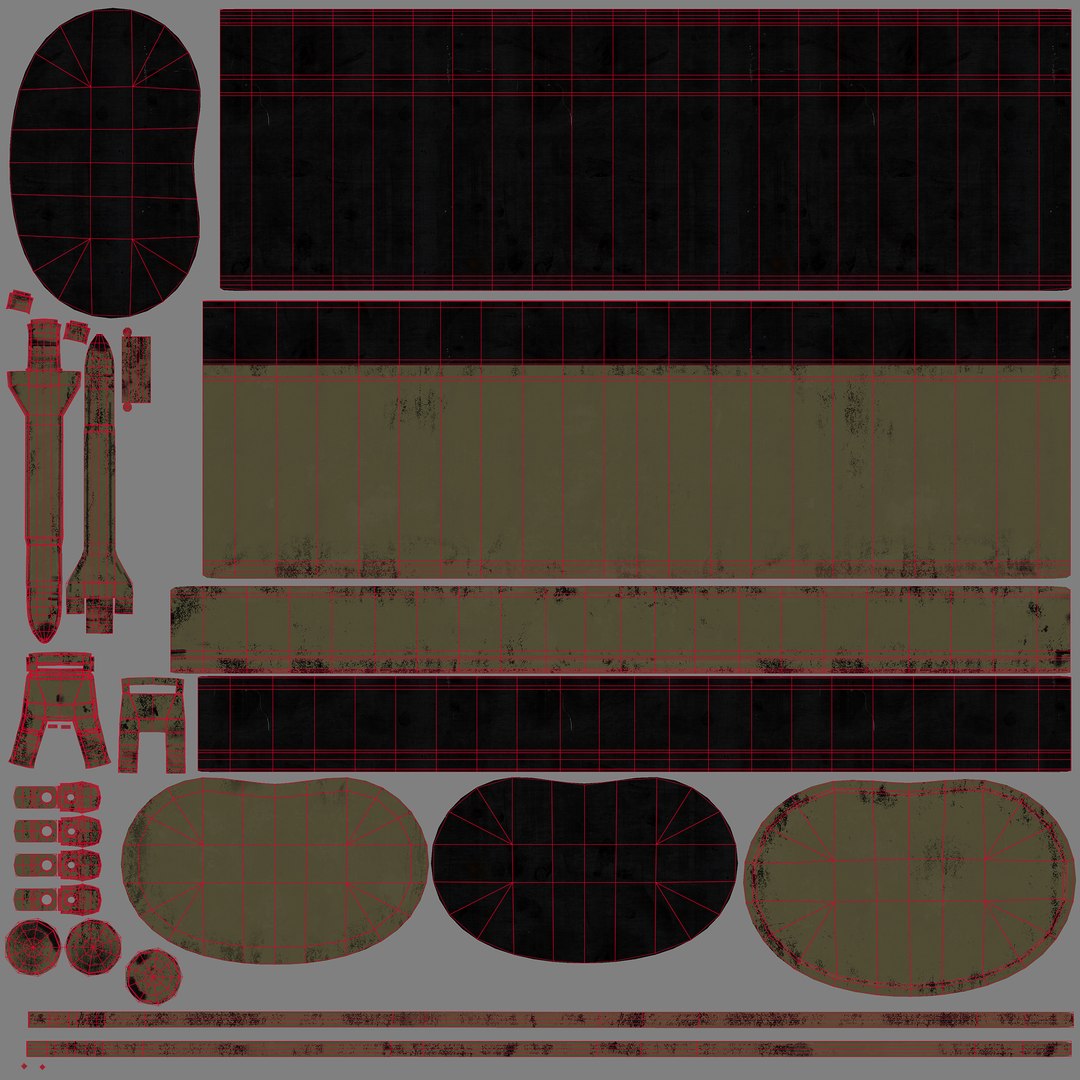 Low-poly Mess Kit 3ds