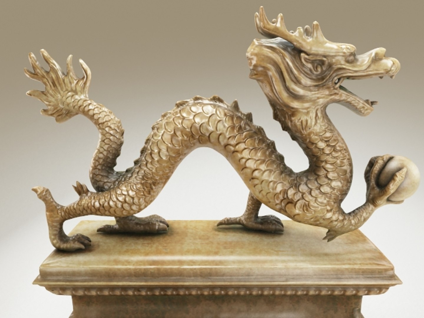 3ds Max Sculpture Dragon China