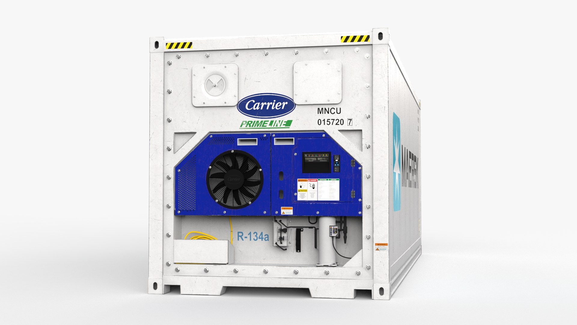 3D 20feet MAERSK Shipping Container Reefer CARRIER - TurboSquid 2202273