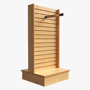 Store T-shaped 2-Way Merchandiser 3D model