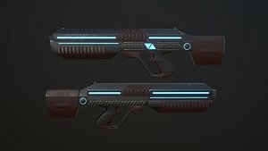 Sci-Fi Rifle 3D model