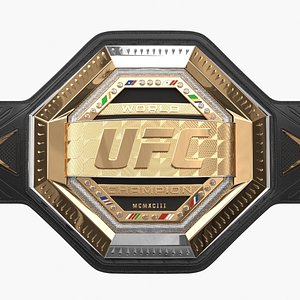 realistic ufc champion belt model