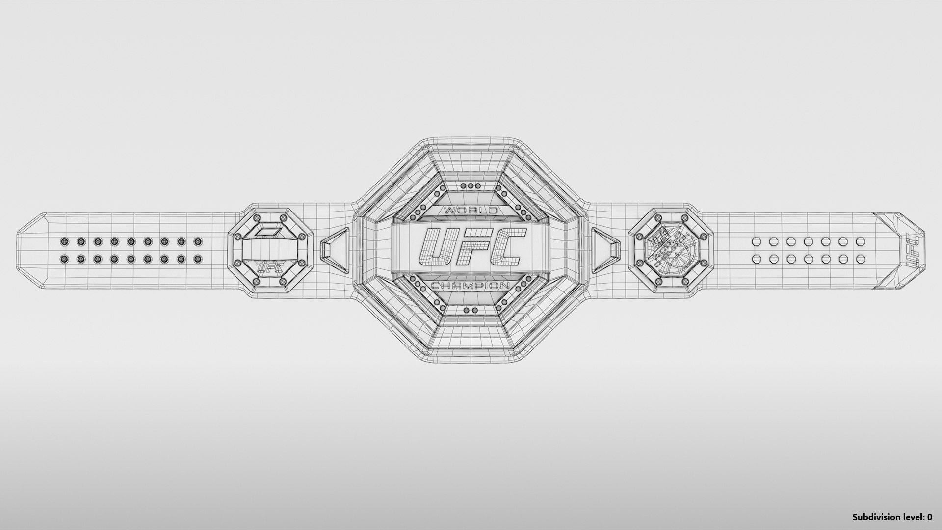 Realistic ufc champion belt model TurboSquid 1475419