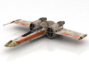 star wars xwing starfighter 3D