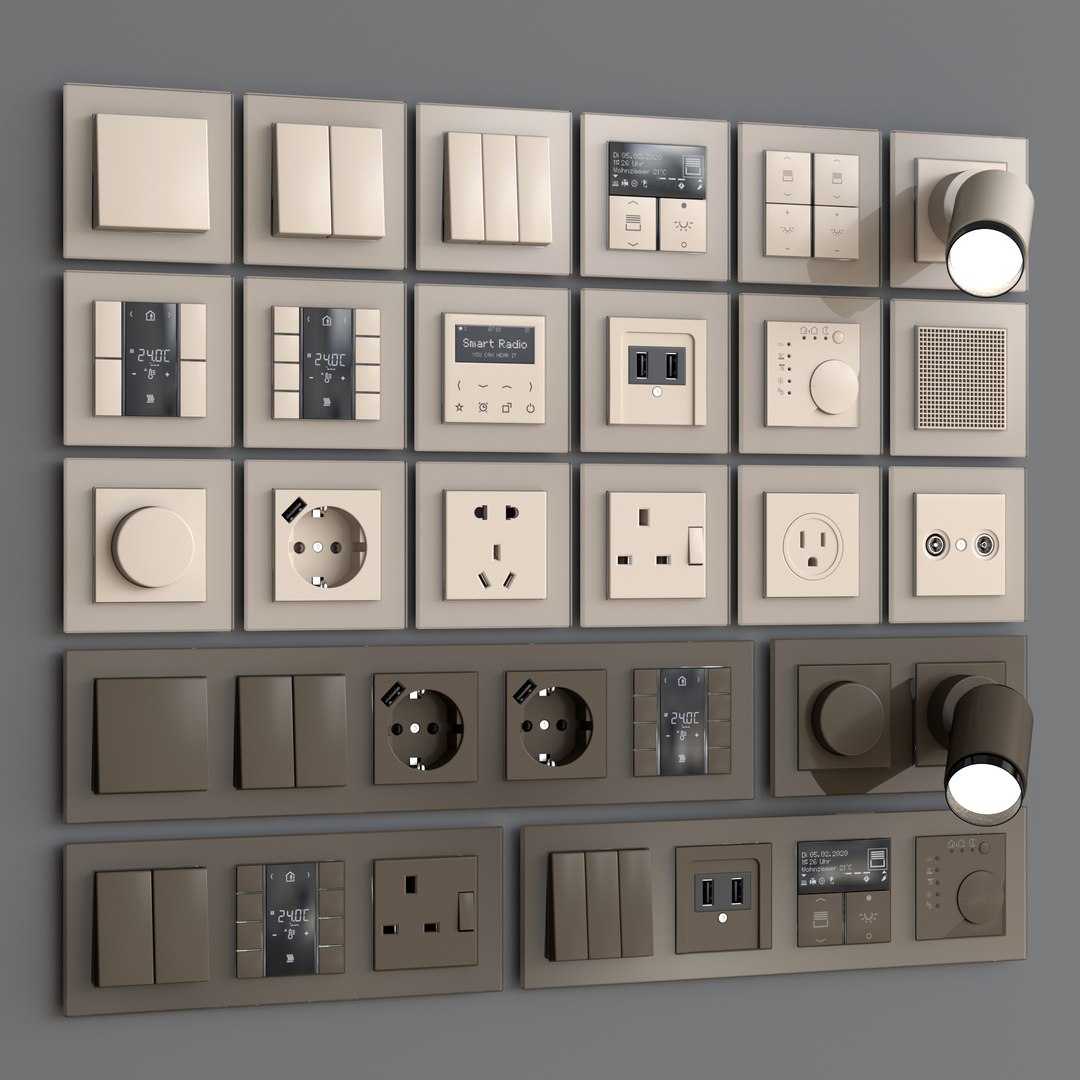 Creation Glass Wall Switch 3D - TurboSquid 1661740