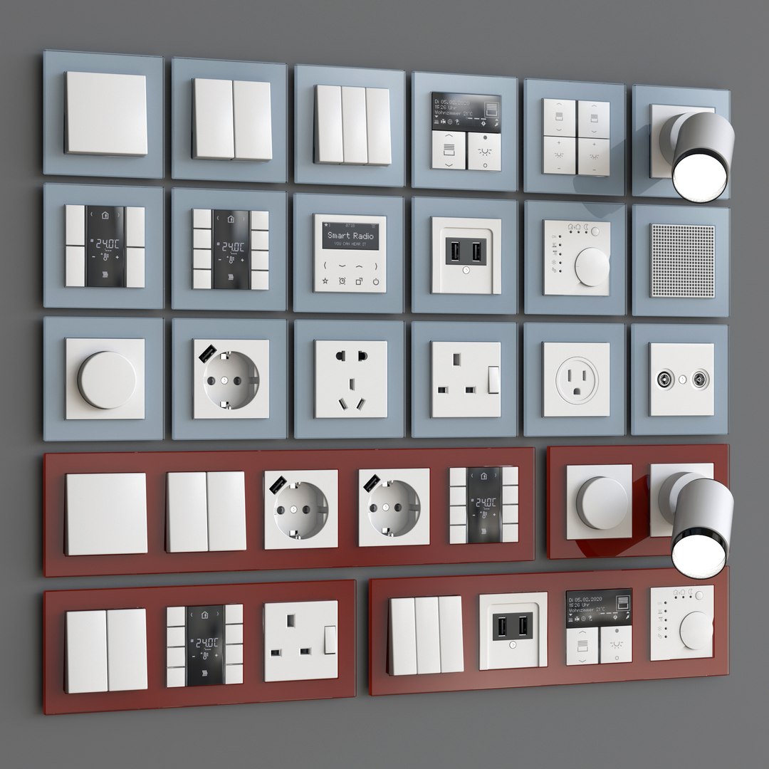 Creation Glass Wall Switch 3D - TurboSquid 1661740