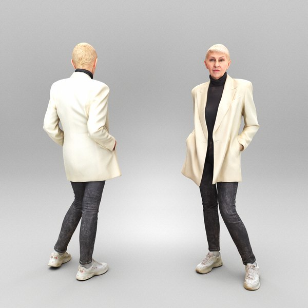 3D model Business woman with short hair 382