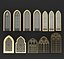 Arabic - Gothic Windows 12 pieces