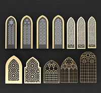 Arabic - Gothic Windows 12 pieces