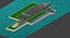 basic ferry harbour 3d model