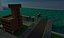 basic ferry harbour 3d model