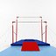3D gymnastic equipment bars model